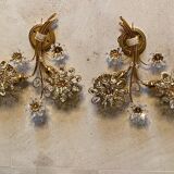 Paire d’appliques fleurs Palwa