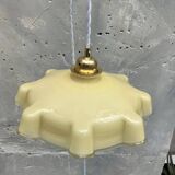 Vintage opaline portable lamp