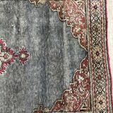 Vintage carpet in silk and cotton Kayseri Turkey 102x21cm