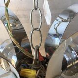 Space Age chrome hanging lamp 1970