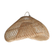 Small rattan lampshade in the shape of a braided hat
