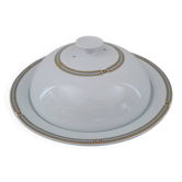 Beurrier Cloche  Pillivuyt en Porcelaine Décor Géométrique