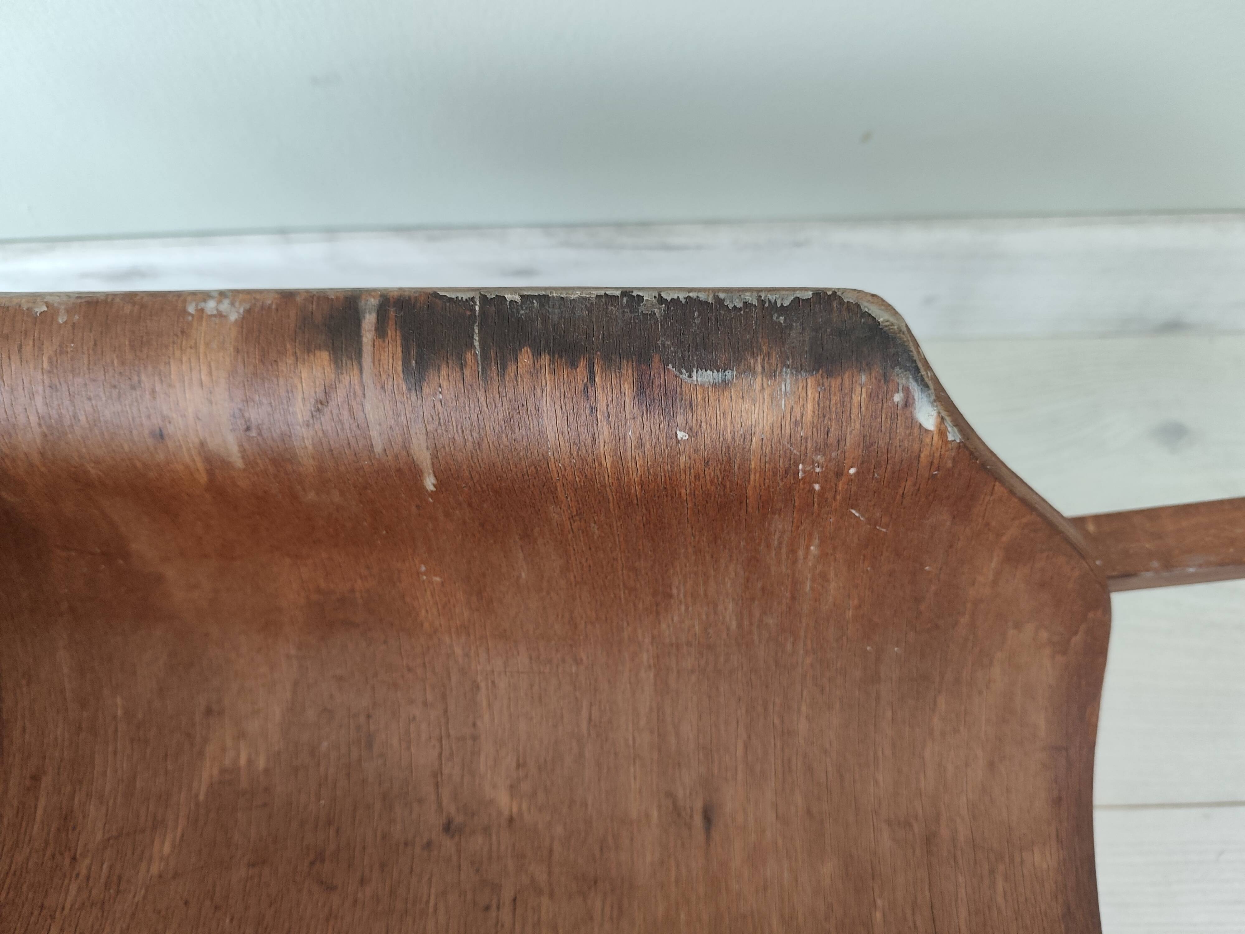 Ancienne brouette d'enfant jouet en bois