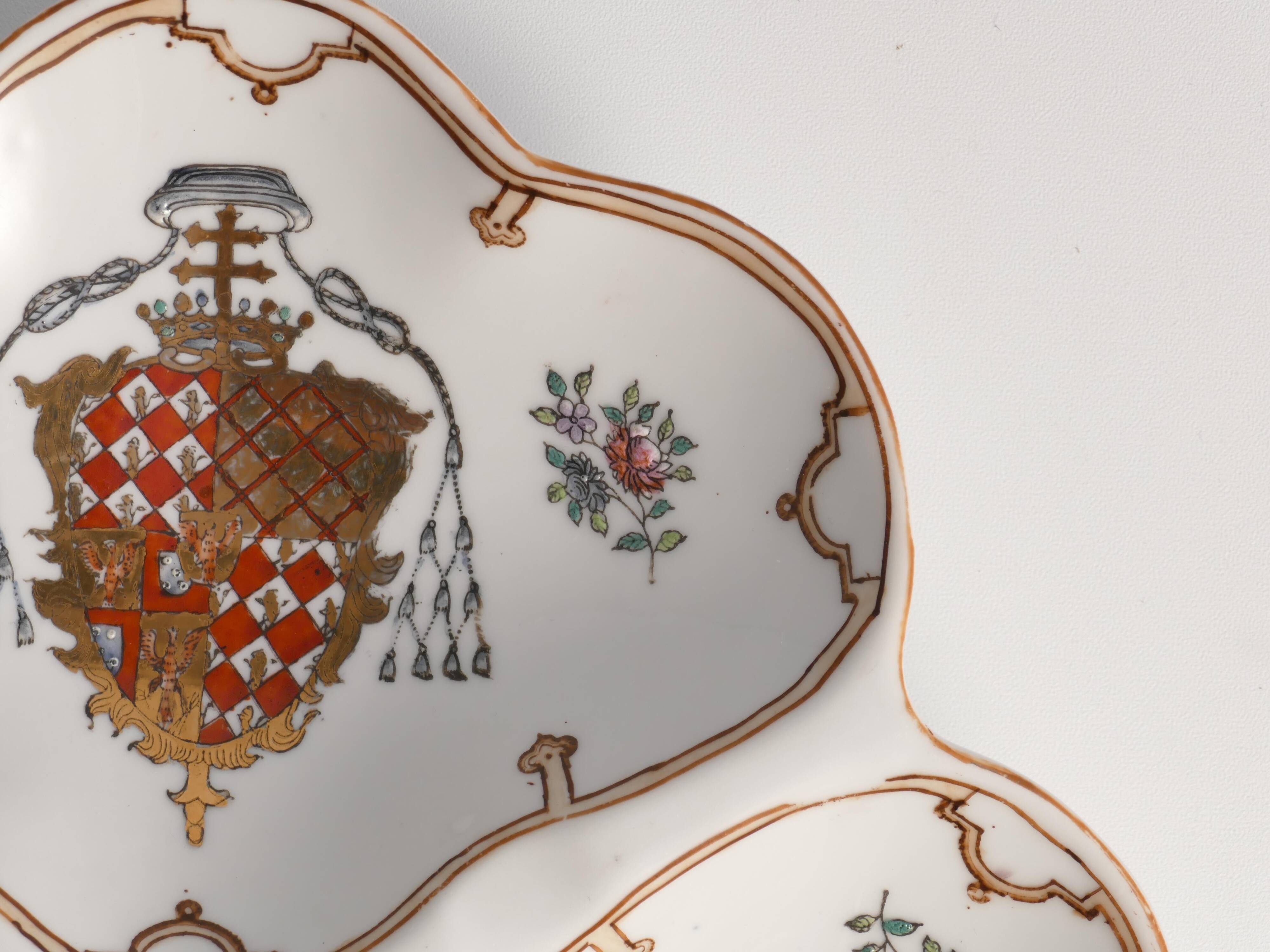 French Porcelain Divided Presentation Dish by House Of Toussi Court