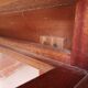 Modernist mahogany desk DLG Maxime Old – Hourglass handles (1940)