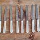 Setvde 12 knives in bakelite and stainless steel