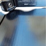 USM Haller desk table – black oak veneer top