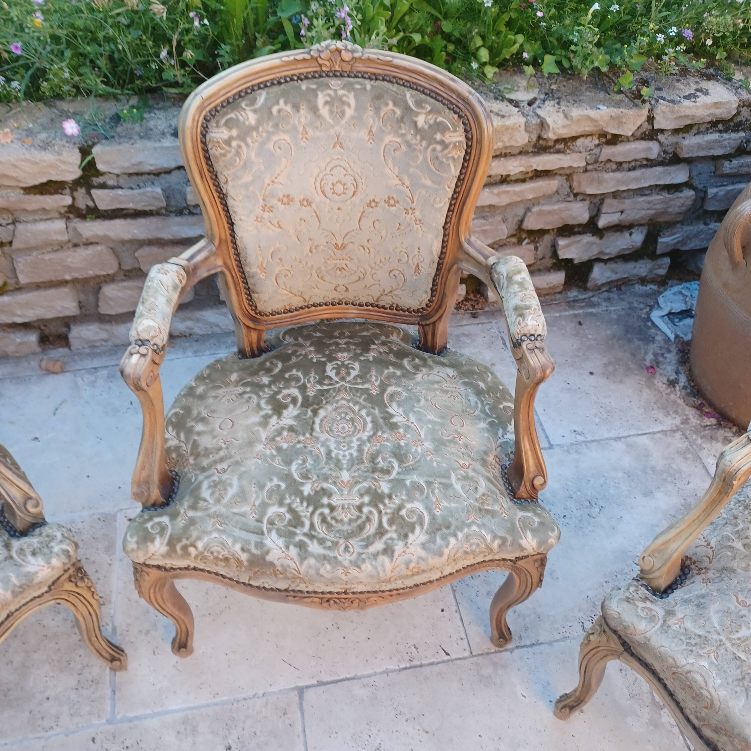 Louis xv armchairs