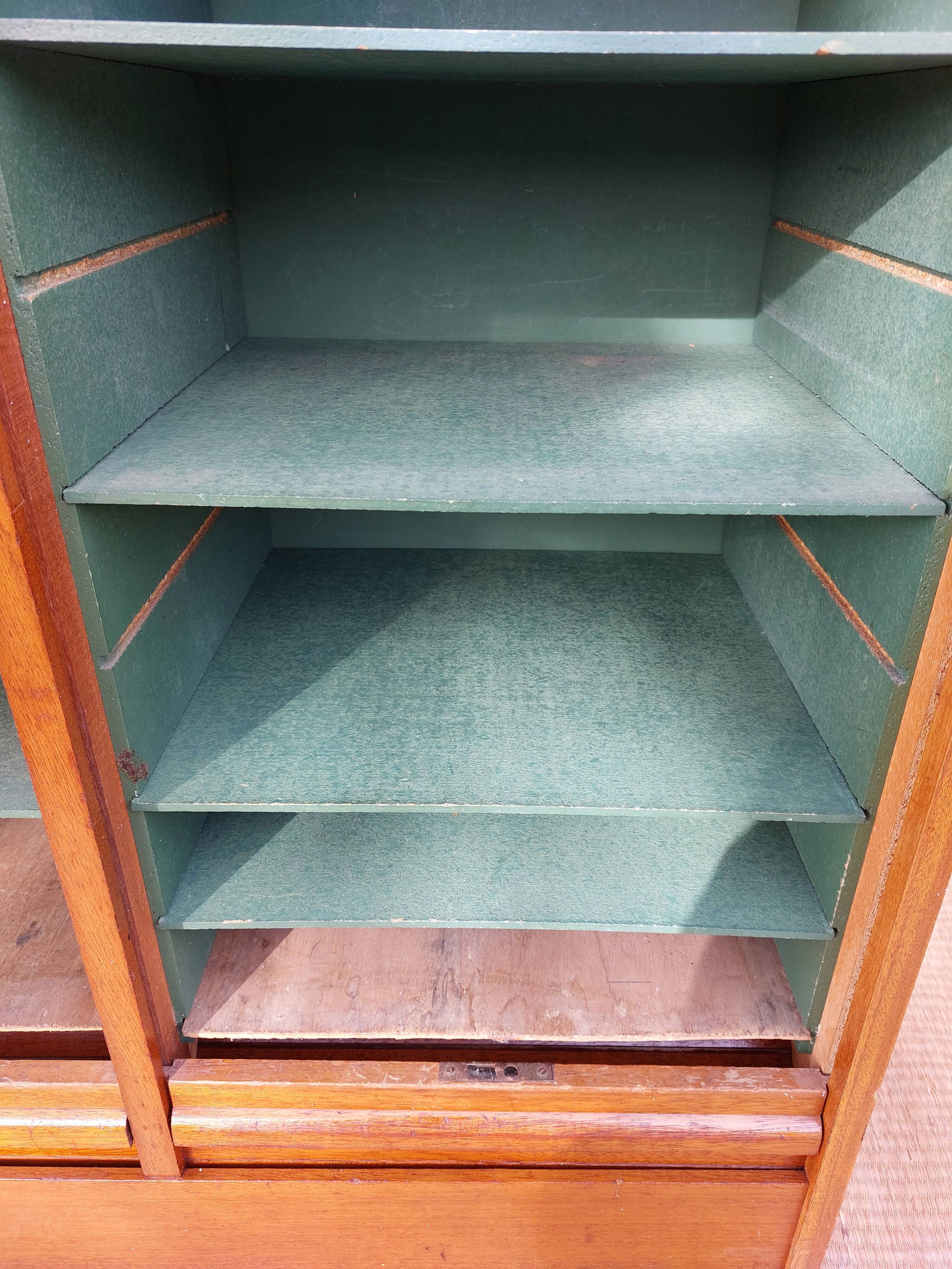 curtained filing cabinet