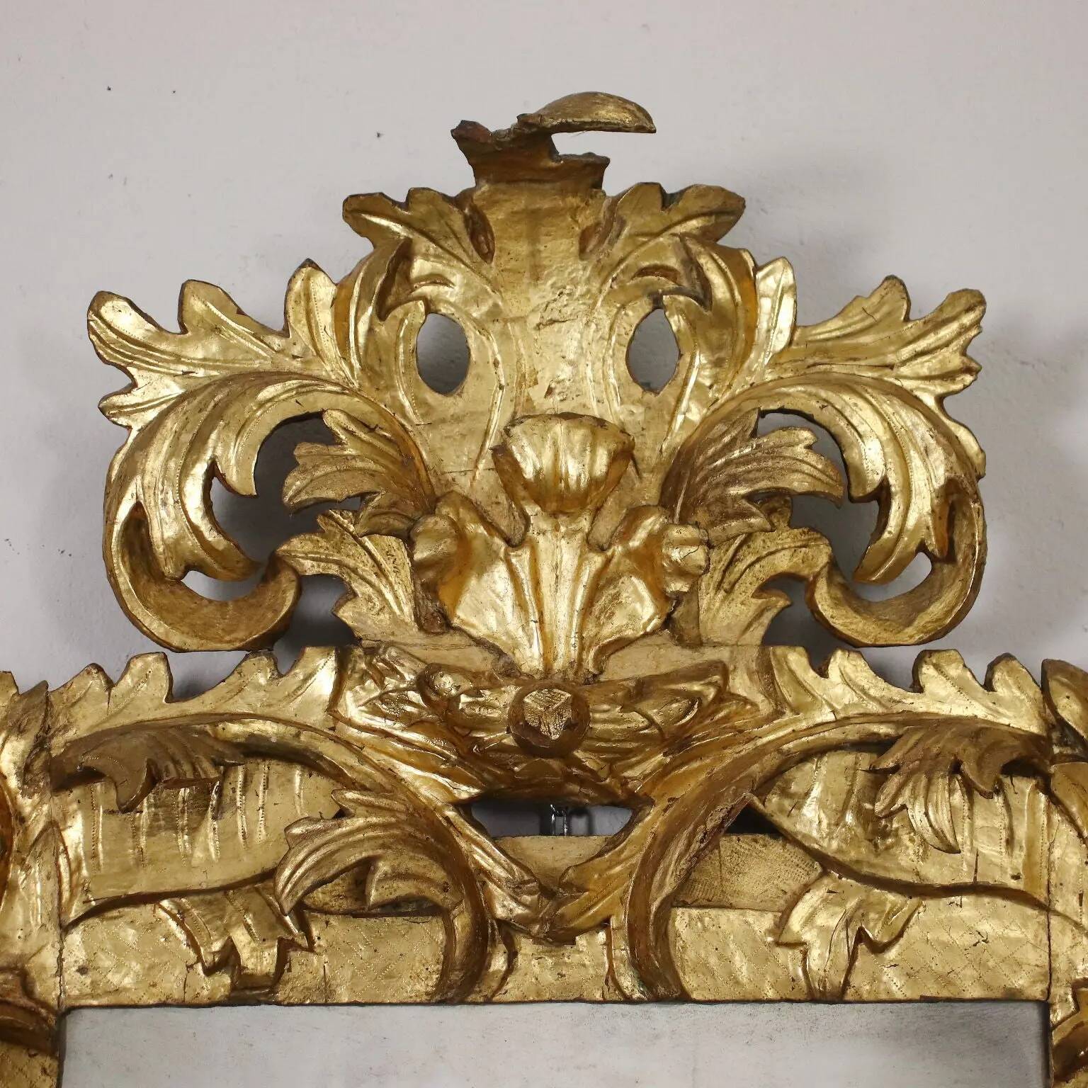 Baroque wooden mirror, Italy, 17th-18th century