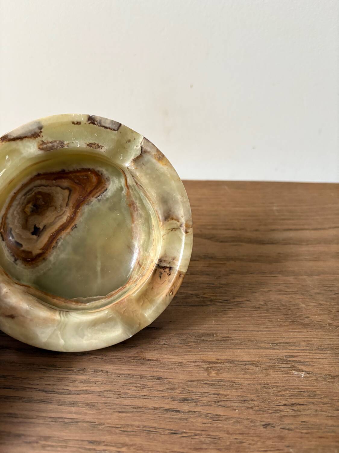 Cendrier en onyx vintage