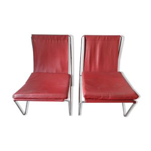 fauteuils simili rouge - hansen