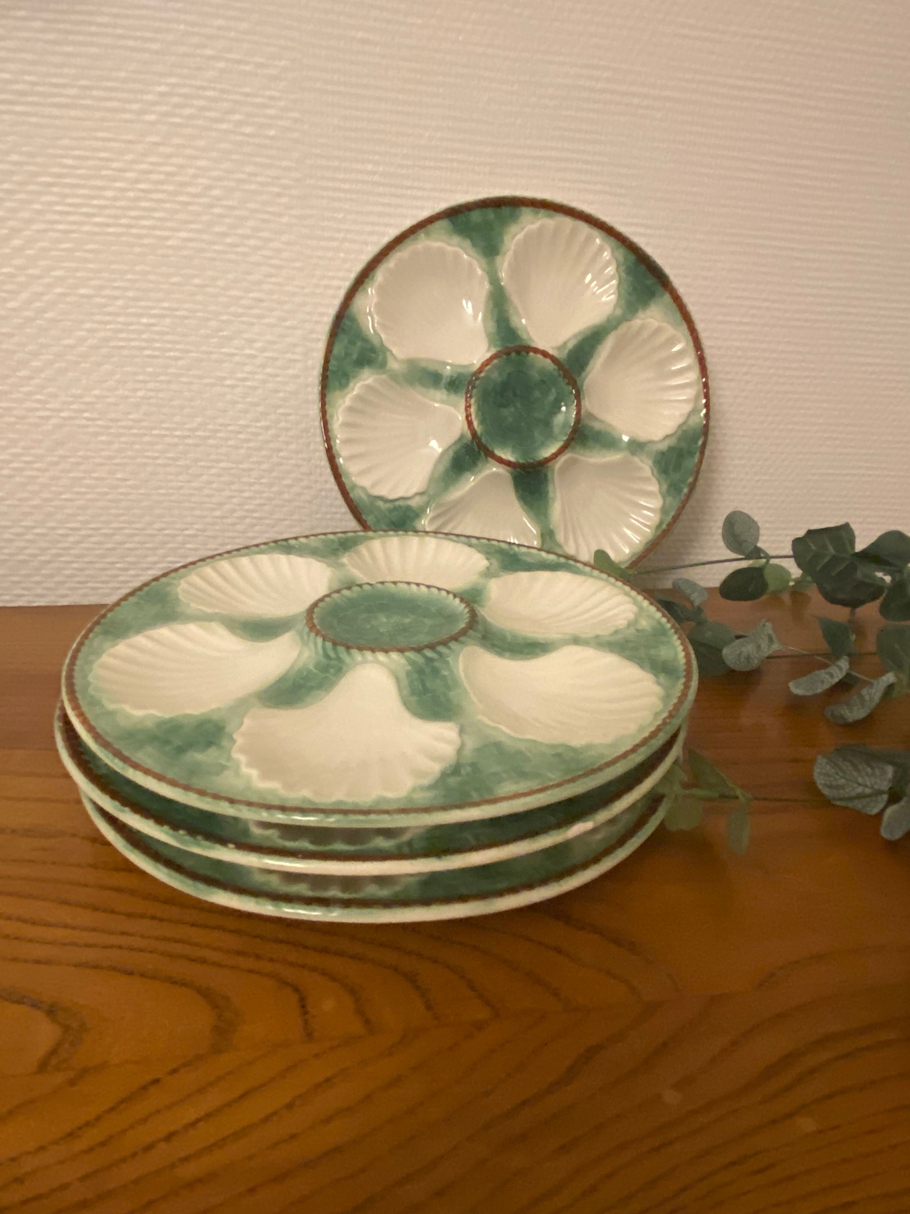 Set de 4 assiettes à huîtres Longchamp