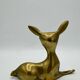 Vintage brass doe