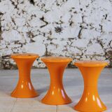 Tabouret Tam Tam orange par Henry Massonnet pour Stamp, 1970