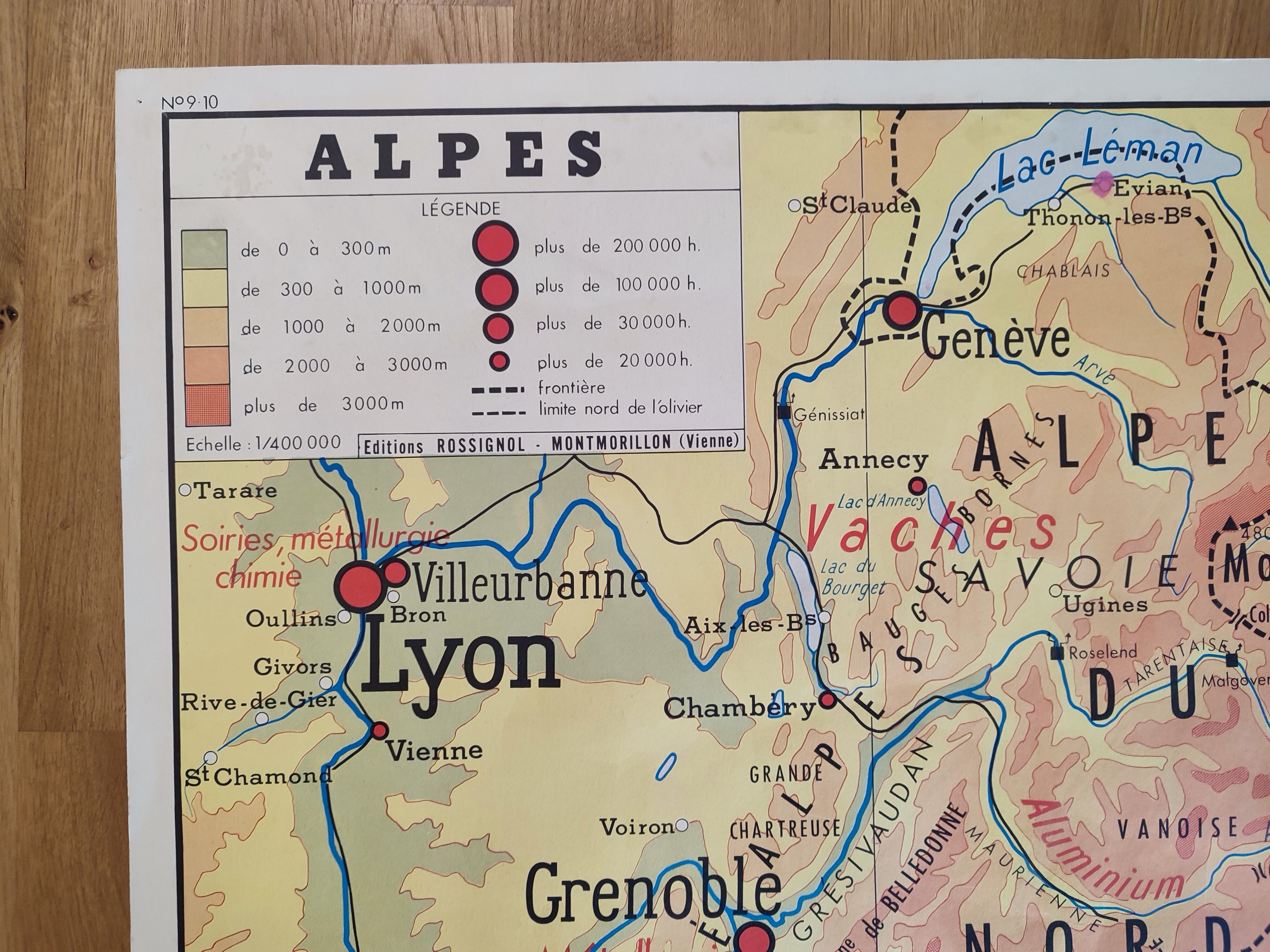 Old school map alpes