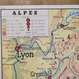 Old school map alpes