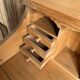 English desk with steps in solid pine (renovated)