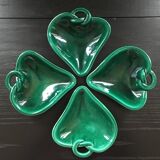 Set of 4 green cups