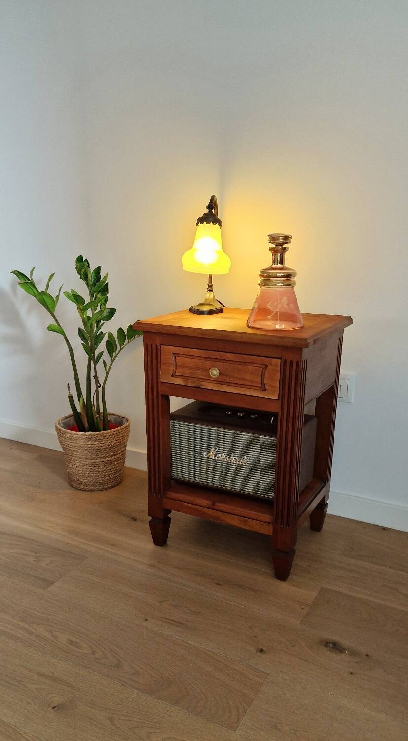 Low cabinet in blond cherry wood, Directoire style