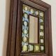 Ceramic and wood mirror from the 80s.