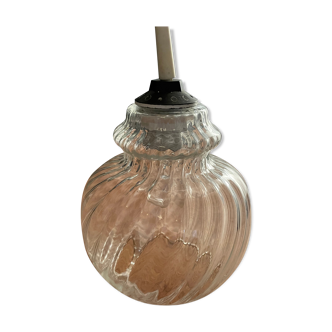 Vintage glass pendant lamp