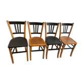 Series of 4 bistro chairs "Luterma" vintage 1960s