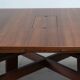 Square extendable dining table by Silvio Coppola for Bernini