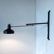 Black metal multi-adjustable wall lamp for Hiemstra Evolux, 1960's
