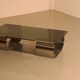 Glass and metal coffee table by Francois Monnet for Kappa Italia 70's