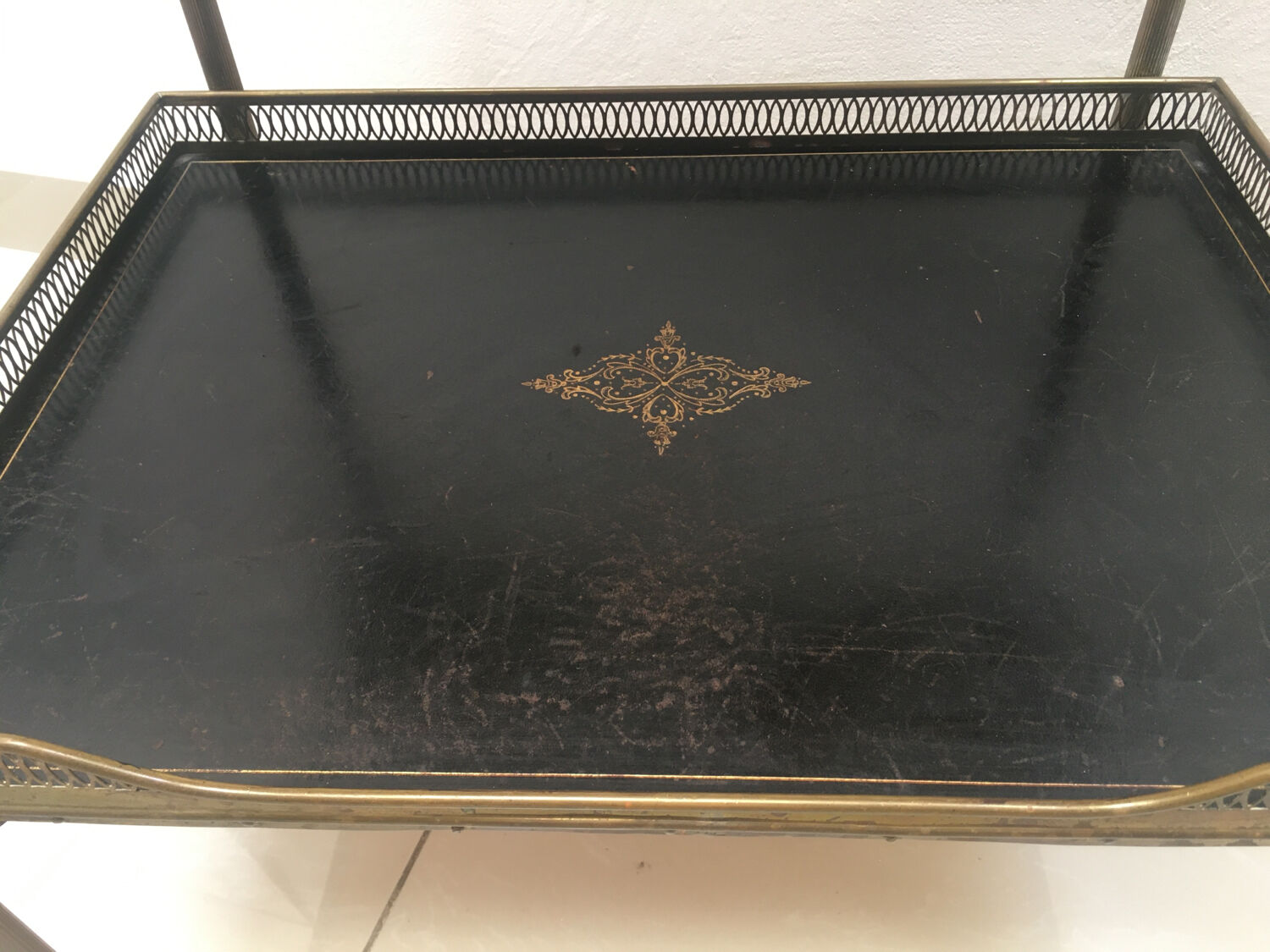 Side table two trays