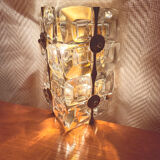 Pair of crystal wall lights in the Sciolari style.