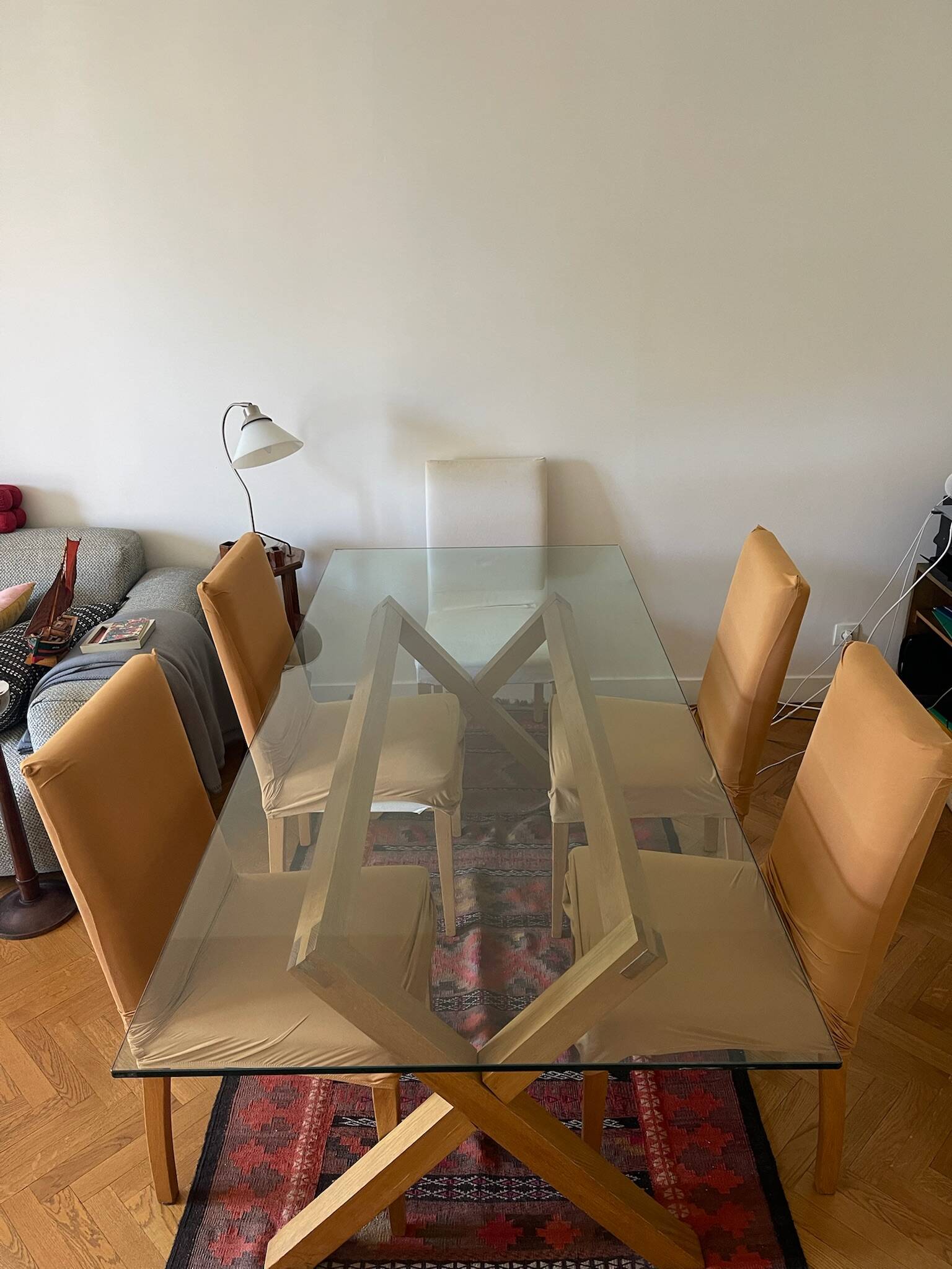 Table plateau de verre Dublin