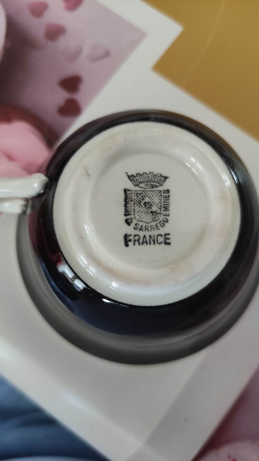 Coffee cups with saucers