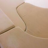 'Lara' sofa by Roberto Pamio for Stilwood in beige velvet, Italy 1958