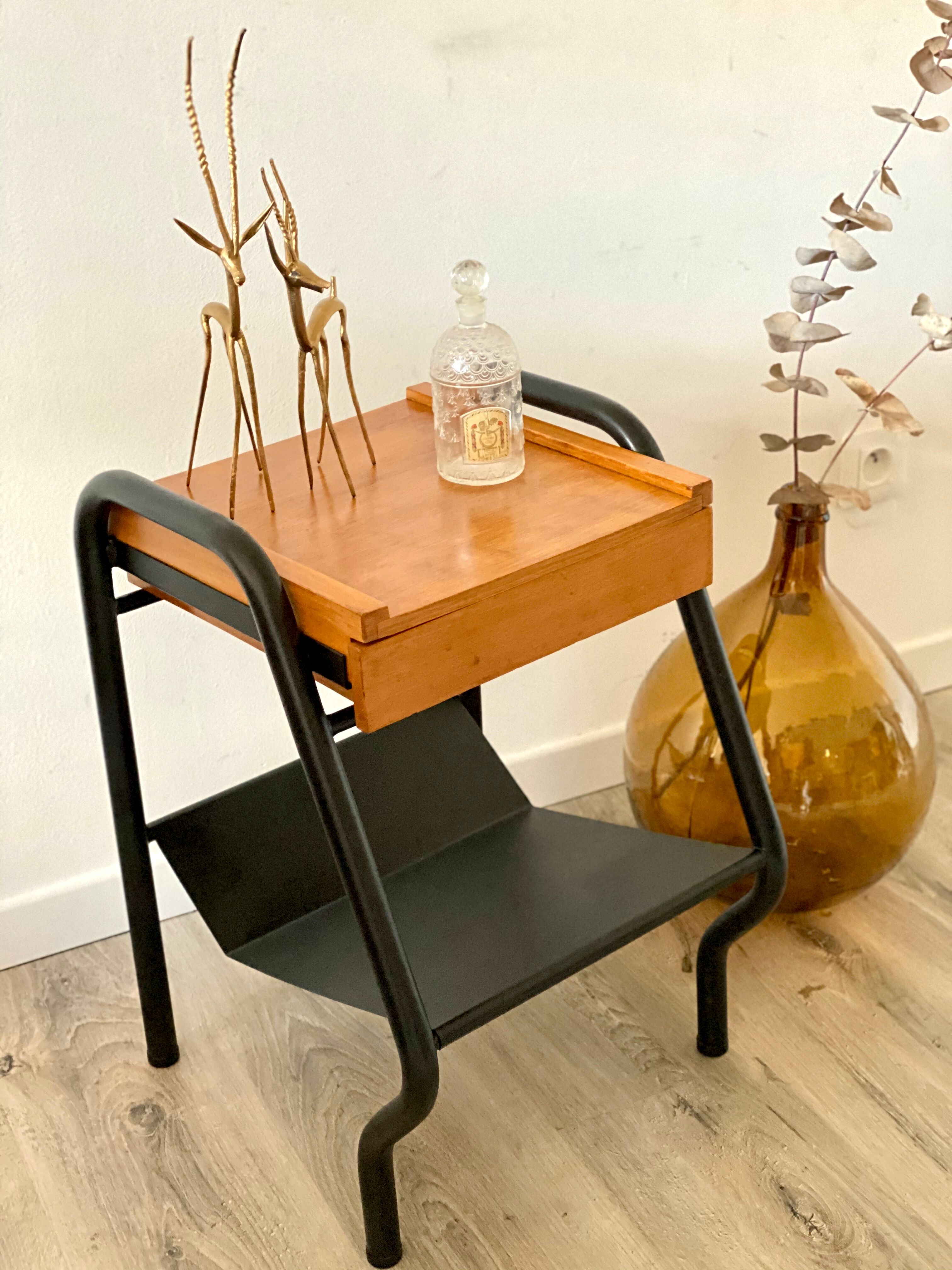 Vintage boarding school bedside