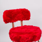 Red moumoute armchair