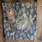 Belgian thousand-flower tapestry representing sheep shearing.