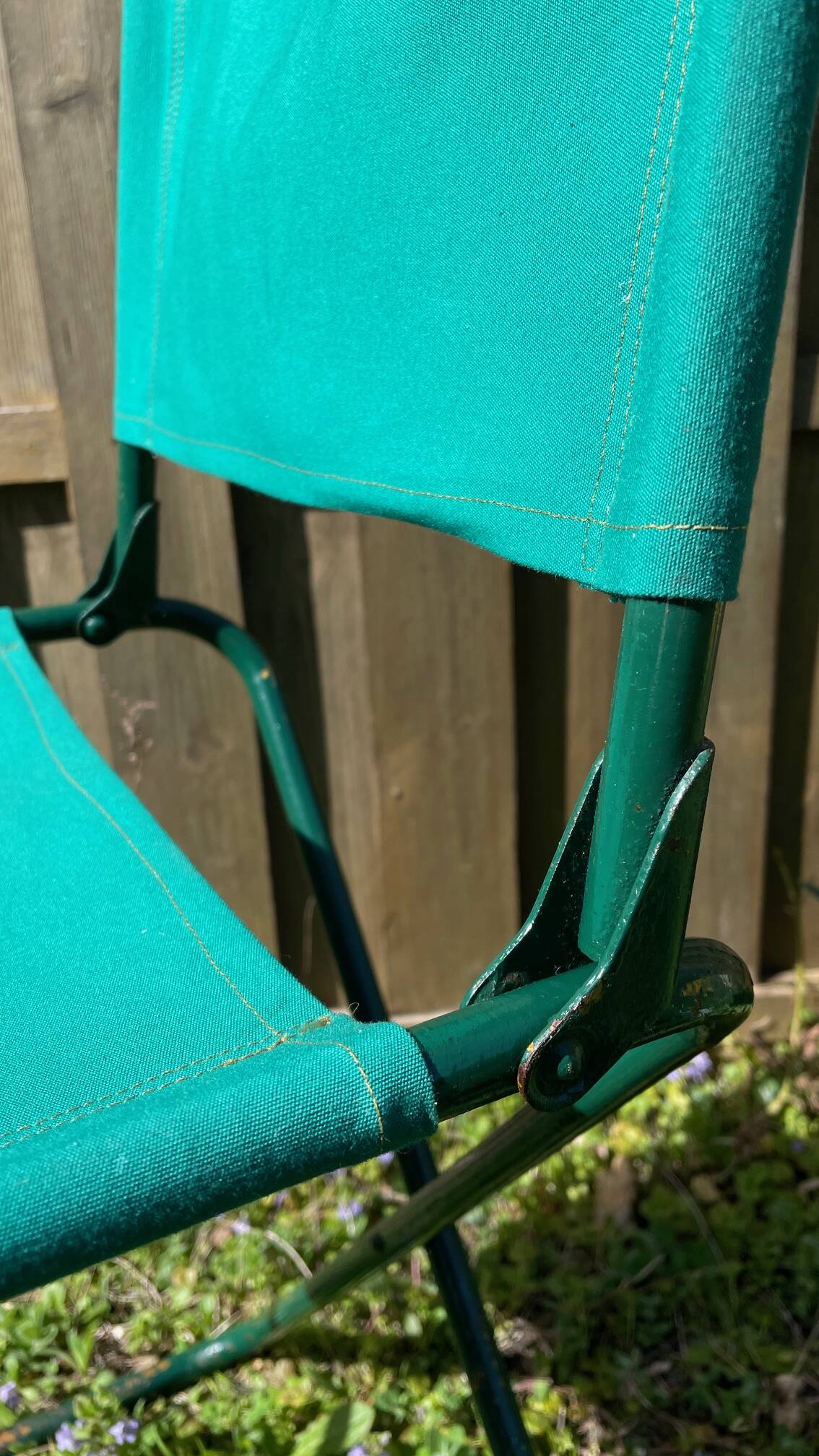 Vintage camping folding chair