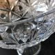 Crystal cup, handmade, chiseled.