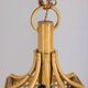 Vintage 1960s Bamboo and Straw Pendant Lamp, Italian Design