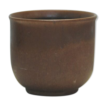 Vintage brown flower pot from Denmark