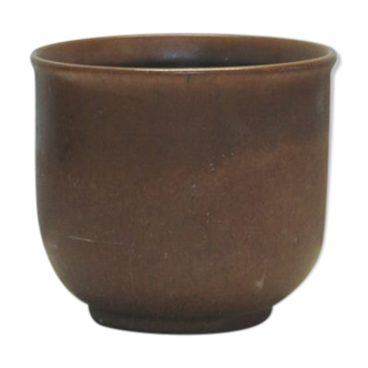 Vintage brown flower pot from Denmark
