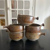 5 stoneware bowls by Charles Gaudry