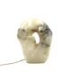 Sculptural alabaster table lamp, France 1980s