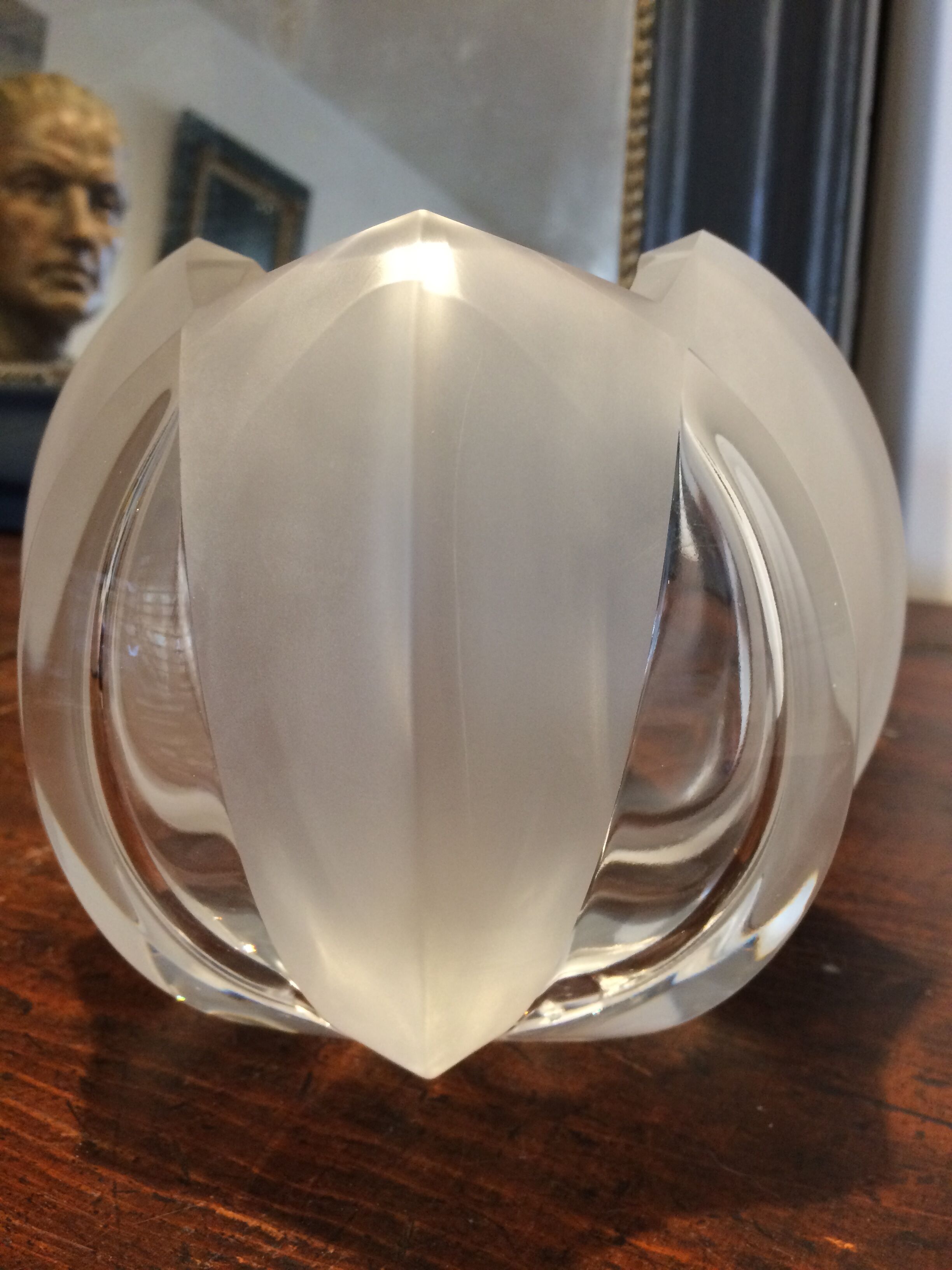 Crystal vase j. Christophe bridel crystalline high Brittany