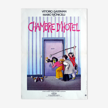 Original movie poster "Hotel Room" Vittorio Gassman