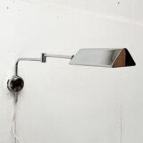 Mid-century Hollywood Regency chrome wall lamp by Florian Schulz for Interline, 1970s.