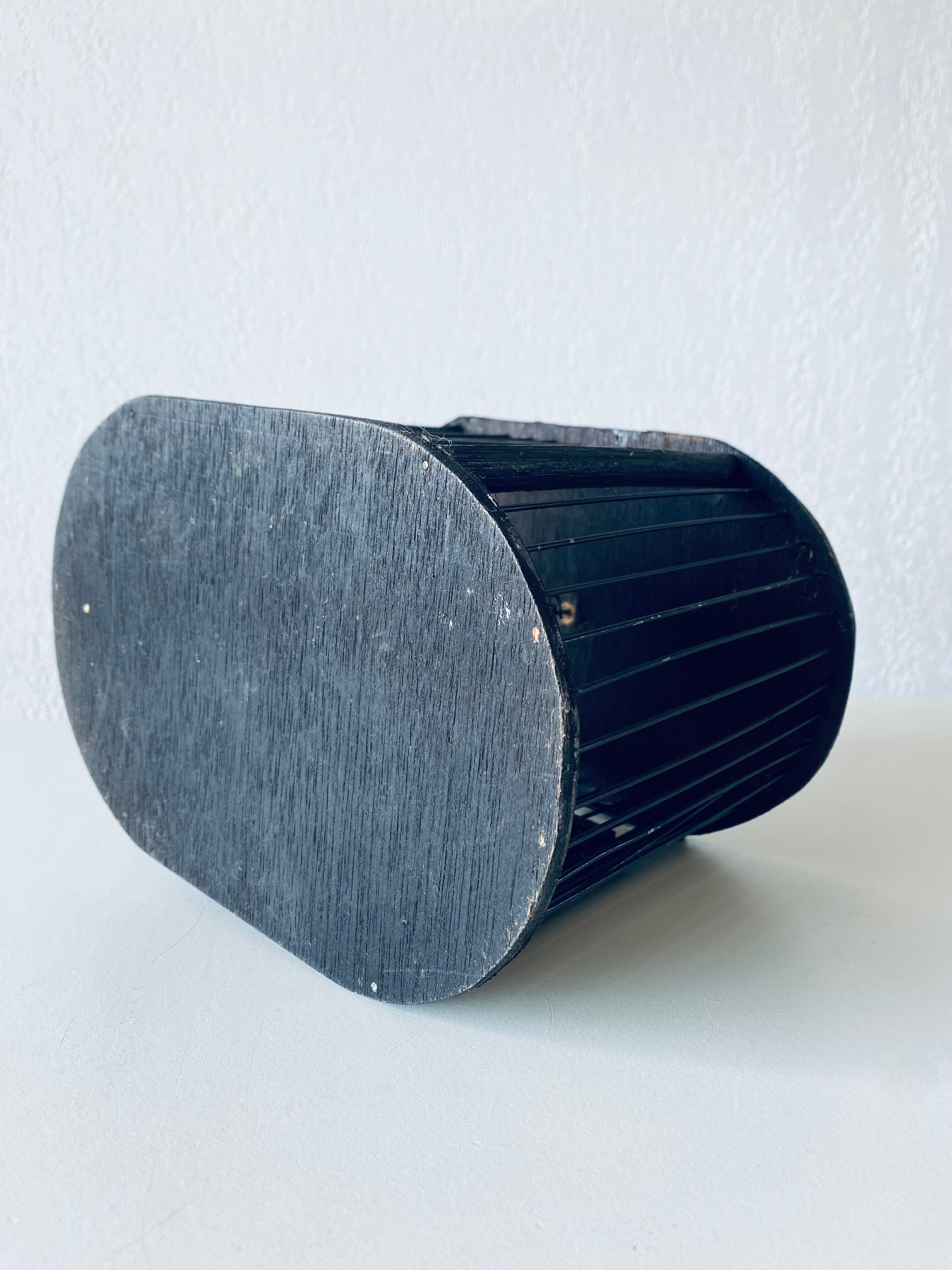 Vintage wooden birdcage