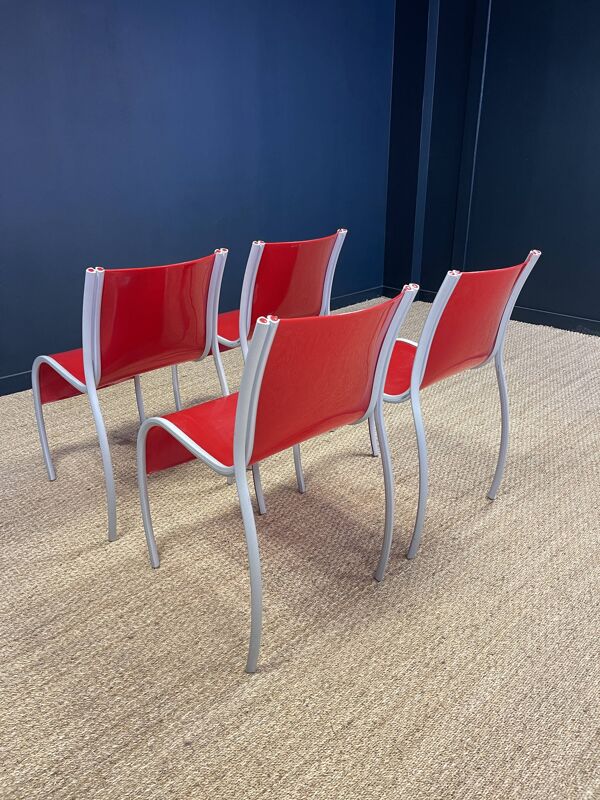 Ensemble de 4  chaises FPE par Ron Arad pour Kartell années 2000 Italie